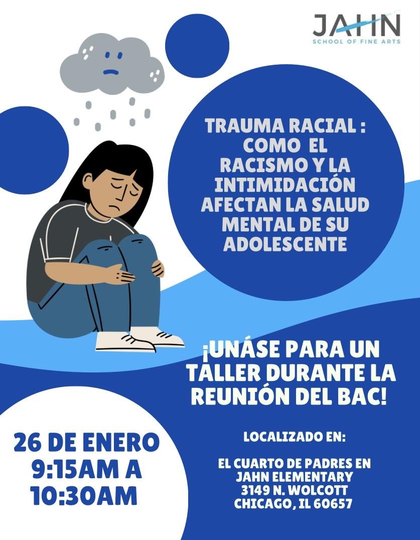 BAC workshop flyer in Spanish