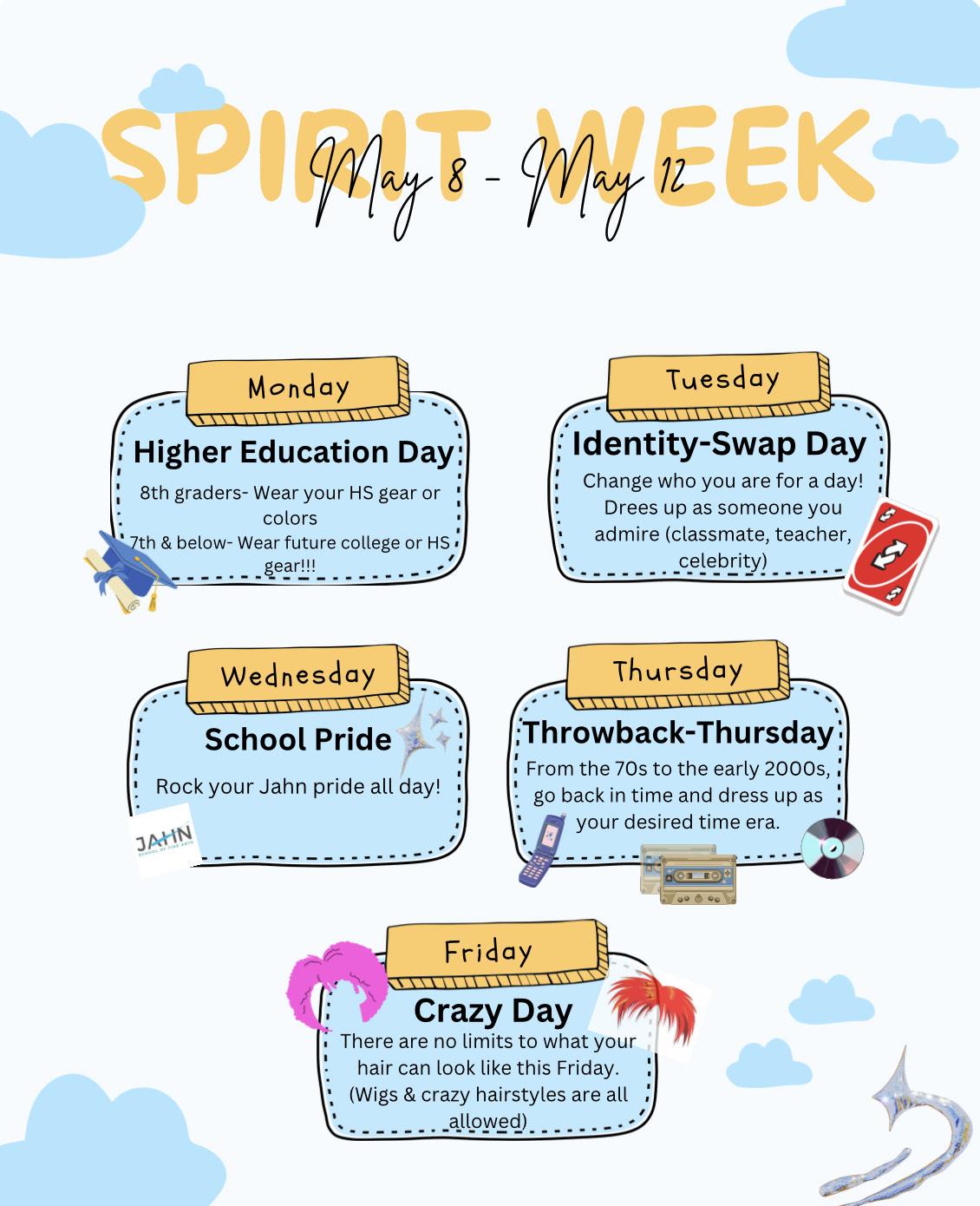 Spirit Week activities