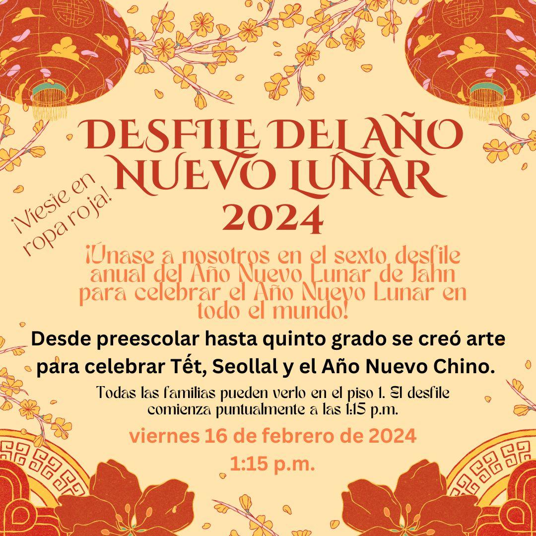 Lunar New Year Spanish flyer