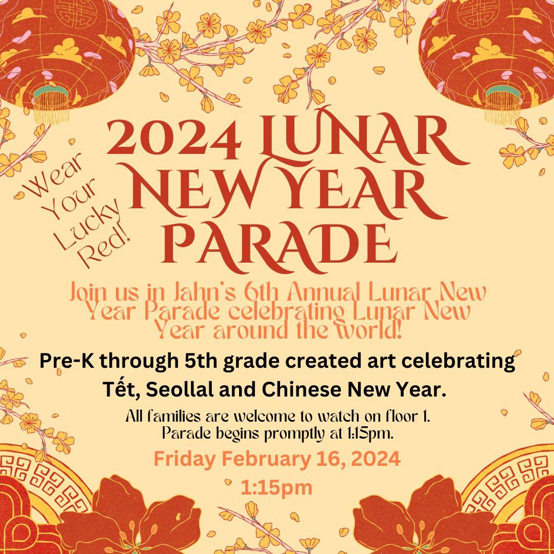 Lunar New Year English flyer