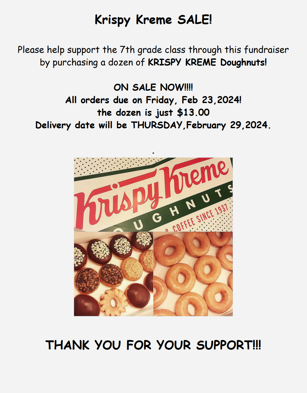 Krispy Kreme flyer
